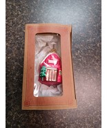 Old World Christmas Glass Cottage Ornament Blown Glass Barn Farm - €16,91 EUR