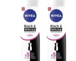 Nivea Black &amp; White Invisible Clear Deodorant Spray 150ml (Pack of 2) - $26.00