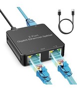 Ethernet Splitter 1 to 2 High Speed Internet Splitter Gigabit LAN Cable ... - $33.80