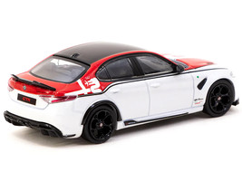 Alfa Romeo Giulia GTA White and Red with Black Top &quot;Global64&quot; Series 1/64 Diecas - £22.25 GBP