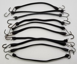 X9) Vintage Mixed Lot 10 Rubber Bungee Tie Down Hook Straps - 14&quot; - $9.89