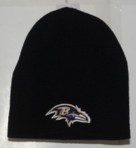 NFL Team Apparel Licensed Baltimore Ravens Black Winter Cap - £14.21 GBP