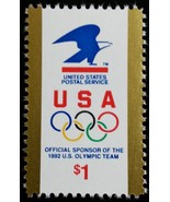 1991 $1 USPS Logo &amp; Olympic Rings Scott 2539 Mint F/VF NH - $2.97