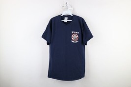 Vintage Y2K Mens Large Engine 1 Midtown Express FDNY 150th Anniversary T-Shirt - £27.55 GBP