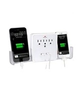 NEW! Classic Combo Wall Adapter W/3 AC Outlets W/Surge Protection And Du... - €36,27 EUR