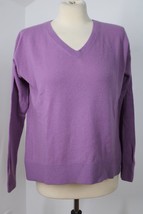Vince XS Purple Wool Cashmere V-Neck Pullover Sweater - £37.63 GBP