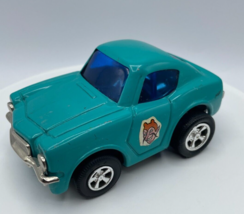 Vintage Marx Toys Pull Back Turquoise Devil Car 1972 Vintage Toys Louis ... - $42.74