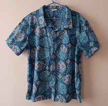 Mens Barefoot in Paradise Aloha Royals Casual Hawaiian Shirt Size XL Resortwear - £19.81 GBP