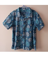 Mens Barefoot in Paradise Aloha Royals Casual Hawaiian Shirt Size XL Res... - $25.00