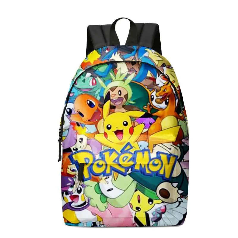 Pokemon School Bags Backpacks Pikachu Anime Figures Kids Bags Big Capacity - £11.56 GBP+