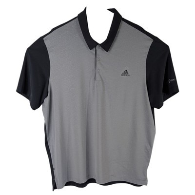 Adidas Golf Polo Shirt Mens 2XL XXL Bison Country Buffalo Course Gray Bl... - $21.78