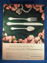 Vintage Magazine Ad Print Design Advertising Rogers Silverplate Dinnerware - $12.86