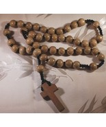 Wood Rosary Necklace - £3.10 GBP