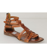 Womens Authentic Mexican Sandals Huarache Gladiator All Real Leather Cognac - £27.93 GBP
