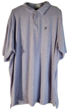 Peter Millar Polo Shirt Mens XL Light Purple Gray Striped Knit Collared Logo - £15.83 GBP