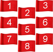9 Pcs Golf Flag for Yard Golf Pin Flags with Tube Inserted 1-9 Nylon Pu - €77,34 EUR