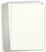 Hamilco Linen Textured Cardstock Paper – 8 1/2 X 11&quot; Blank Thick Heavy, ... - £30.66 GBP