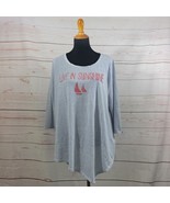 NYDJ Women&#39;s Live In Sunshine Asymmetrical Blue &amp; White Stripe Top Size XL  - $21.66 CAD