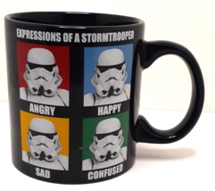 Star Wars &quot;Expressions Of A Stormtrooper&quot; Coffee Mug Cup Ceramic 14 oz. - £10.12 GBP