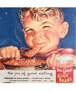 1953 Van Camp&#39;s Pork And Beans Advertisement Food Stokelys Fruit Cocktai... - €25,67 EUR