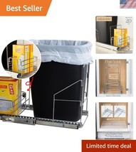 Simplified Installation Pull-Out Trash Can System with Premium Steel Str... - $74.99