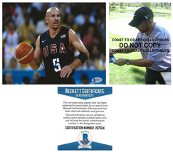 Jason Kidd signed USA basketball 8x10 photo proof Beckett COA autographed - £85.44 GBP
