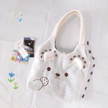  Embroidery Lamb  Handbag  Bags Winter Plush Shopper Women Tote Bag Cute  Ears S - £136.79 GBP