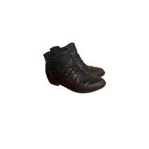 KOHLS Girls Size 4 Ankle Booties Aurora Black Studded Back Zip - £7.56 GBP