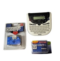 Brother P-Touch PT-1290 +2 Packs Clear Tape Tested Working No AC Adaptor - $27.00