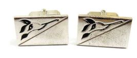 Anson Floral Branch Cufflinks Vintage Sterling Silver 925 Patina Tux Shirt Dress - £59.15 GBP