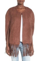 New TULAROSA Cape Womens Medium Brown Fringed Cardigan Vest NWT Jacket T... - £37.66 GBP