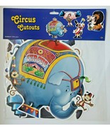 2008 Beistle Circus Cutouts 4-14&quot; Set Of 4 New In Packaging - £13.42 GBP