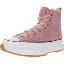 Steve Madden Women Fuzzy High Top Platform Sneakers Shaft Size US 6 Pink - £30.38 GBP