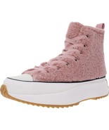 Steve Madden Women Fuzzy High Top Platform Sneakers Shaft Size US 6 Pink - £30.34 GBP