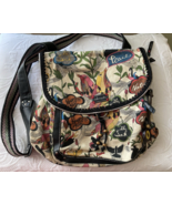 Sakroots Crossbody Convertible Backpack Multicolor Bird Peace Print Canv... - $620.95 MXN