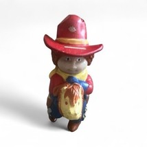 Vintage 1984 Cabbage Patch Kids Doll Mini Figure Cowboy Stick Horse w/ R... - $4.00