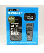 *Freeman Men&#39;s Grooming 3 piece Kit w/Charcoal Body Bar, Sheet Mask &amp; Pe... - $2.90