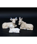 International Bazaar Pastel Nativity Donkey Cow Lamb Replacement Pieces ... - $29.69