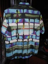 Robert Graham Colorful Classic Short Sleeve Shirt Size Large image 3