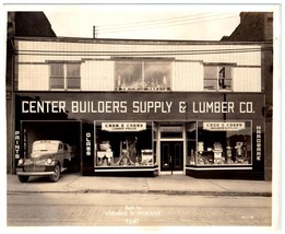 Centre Builders Fournitures &amp; Sciage Co. Hill Région Pittsburgh Photo 1940 - £42.57 GBP