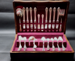 1847 Rogers Bros REMEMBRANCE 68-Piece Silverplate Flatware - FULL SERVIC... - $143.34