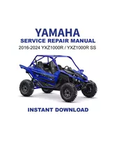 2016-2024 Yamaha YXZ1000R / SS Service Repair Manual - $23.94 CAD