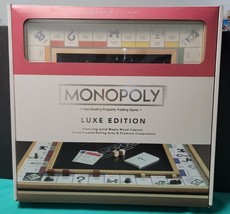 Monopoly Luxe Edition Solid Maple Wood Cabinet WS Game Company Brand New 2021 - £198.48 GBP