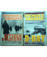 Lot 3 Stephen E Ambrose ETO WWII history CITZEN SOLDIERS ~D-DAY~THE WILD... - £11.43 GBP