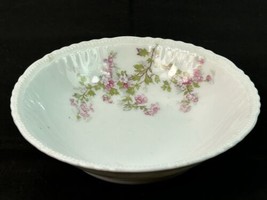 Vintage Antique Victoria Austria Pink Floral Bowl 5 1/2&quot; Inches - L@@K ! - £7.80 GBP