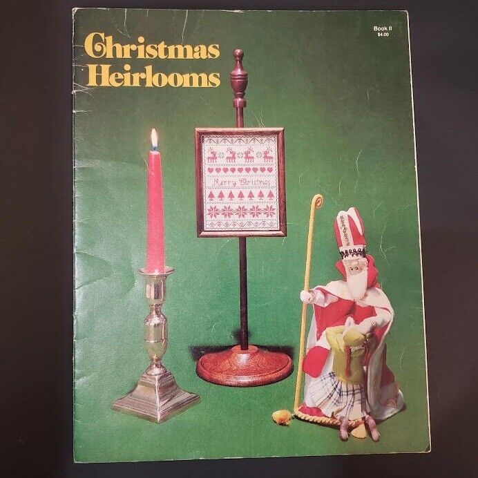 Christmas Heirlooms Book 2 Cross Stitch Patterns 1979 Vintage - $5.57