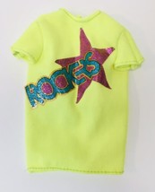 Vintage Barbie 1980’s BARBIE &amp; THE ROCKERS Clothing Neon Concert T-Shirt... - £8.64 GBP