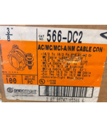10 QTY Bridgeport 566-DC2 3/8” CABLE CONNECTOR AC/MC/MCI-A/NM CABLE CONN... - £14.19 GBP