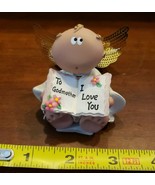ANGEL CHEEKS ANGEL TO GODMOTHER I LOVE YOU RUSS FIGURINE 2001 KIRK&#39;S KRI... - $15.74 CAD