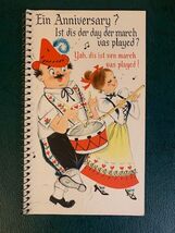 Vintage Hallmark German Language Anniversary Card (written in) - $6.90